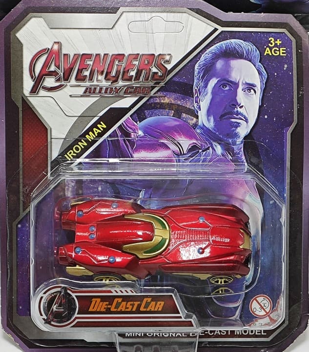 060-1 Diecast Metal Superhero Toy Vehicles Car {Random Design}