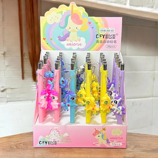 10471 {Pack of 6} Unicorn Pencil with Earaser for Kids