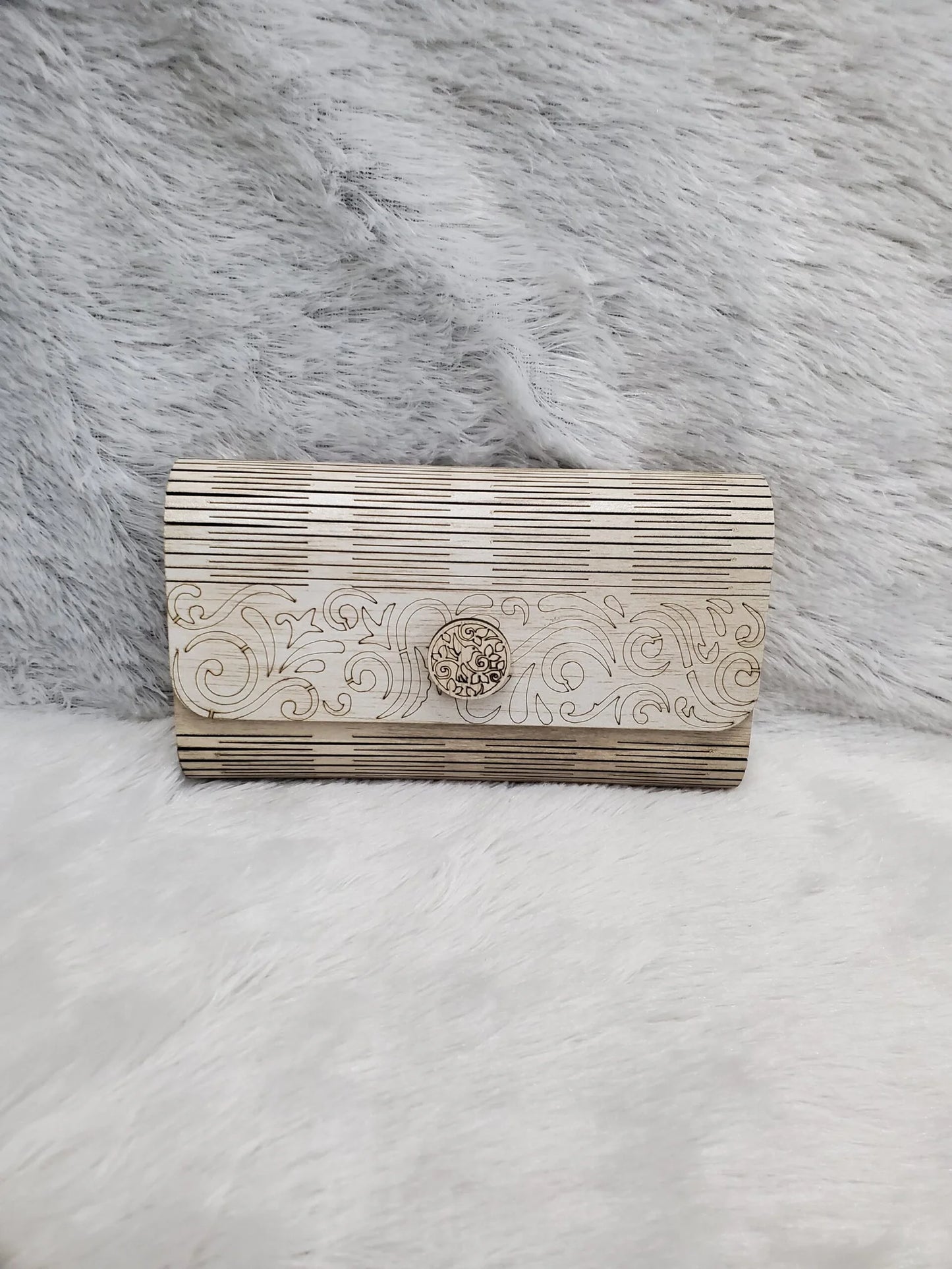 10498 Handcrafted Wooden Purse for Women