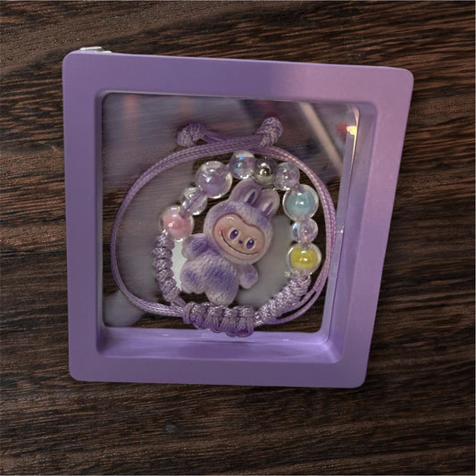 11223 Labubu Bunny Kids Beaded Bracelet with Adjustable {Multicolor}