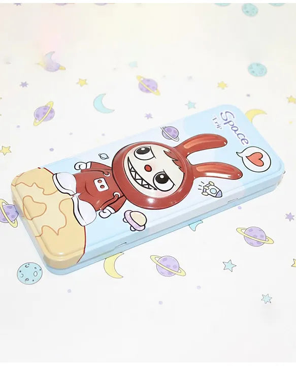 B-786 Labubu  Metal Pencil Compox Box {Random Color}