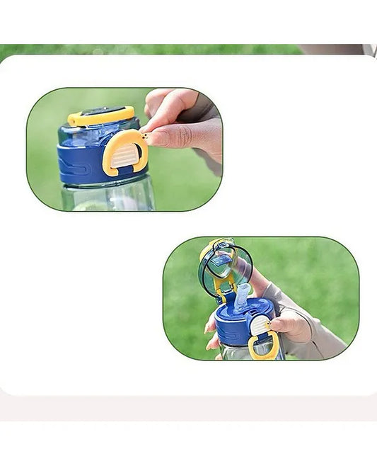 50562  Leakproof Cartoon  Water Bottle BPA-free with flip-lock lid and easy carrying handle, perfect for school, travel 550ML {Random Design}