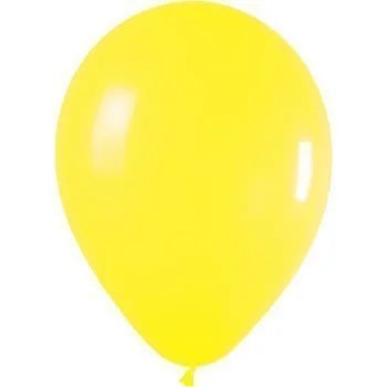 2084 (50 Pcs) yellow Metallic Balloons