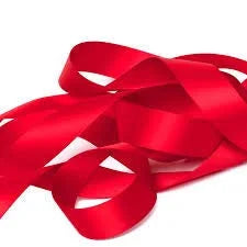 10017 ( 10 pcs ) 1/2 inch Red Satten Ribbon