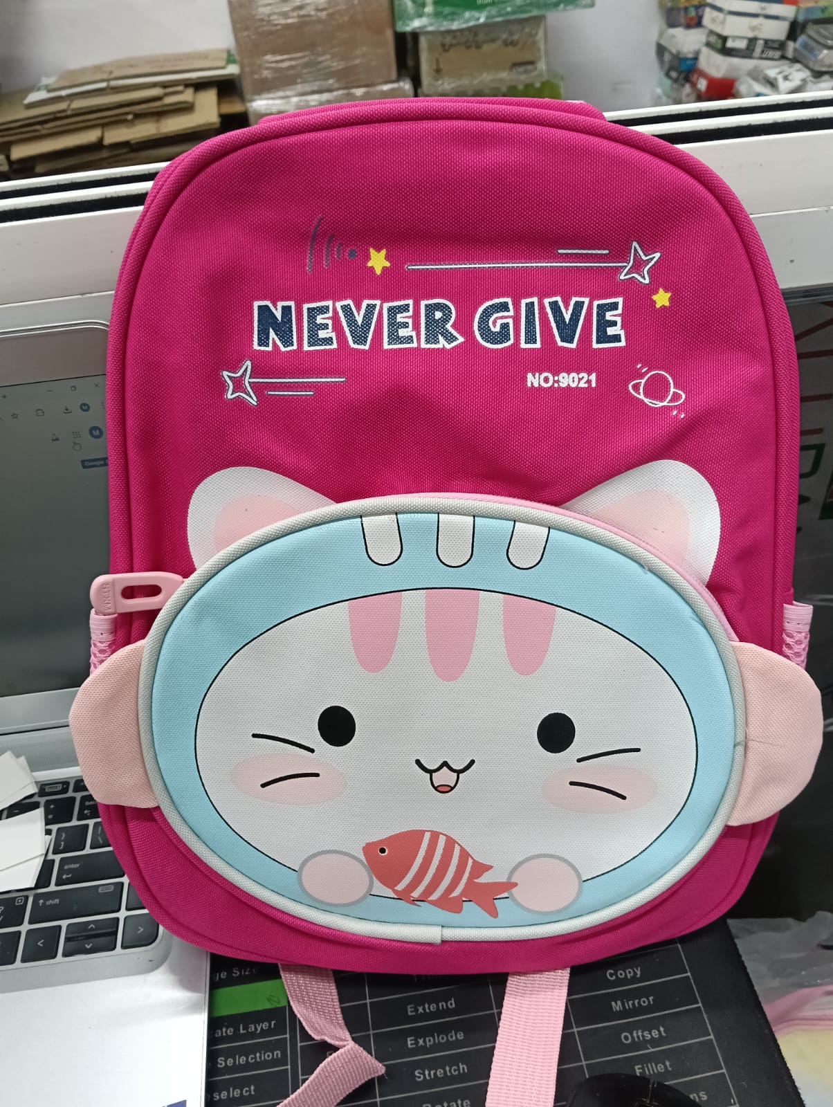 20408 Cute Cartoon Kids School Bag for Boys and Girls, Toddler Preschool Plush Travel Schoolbag