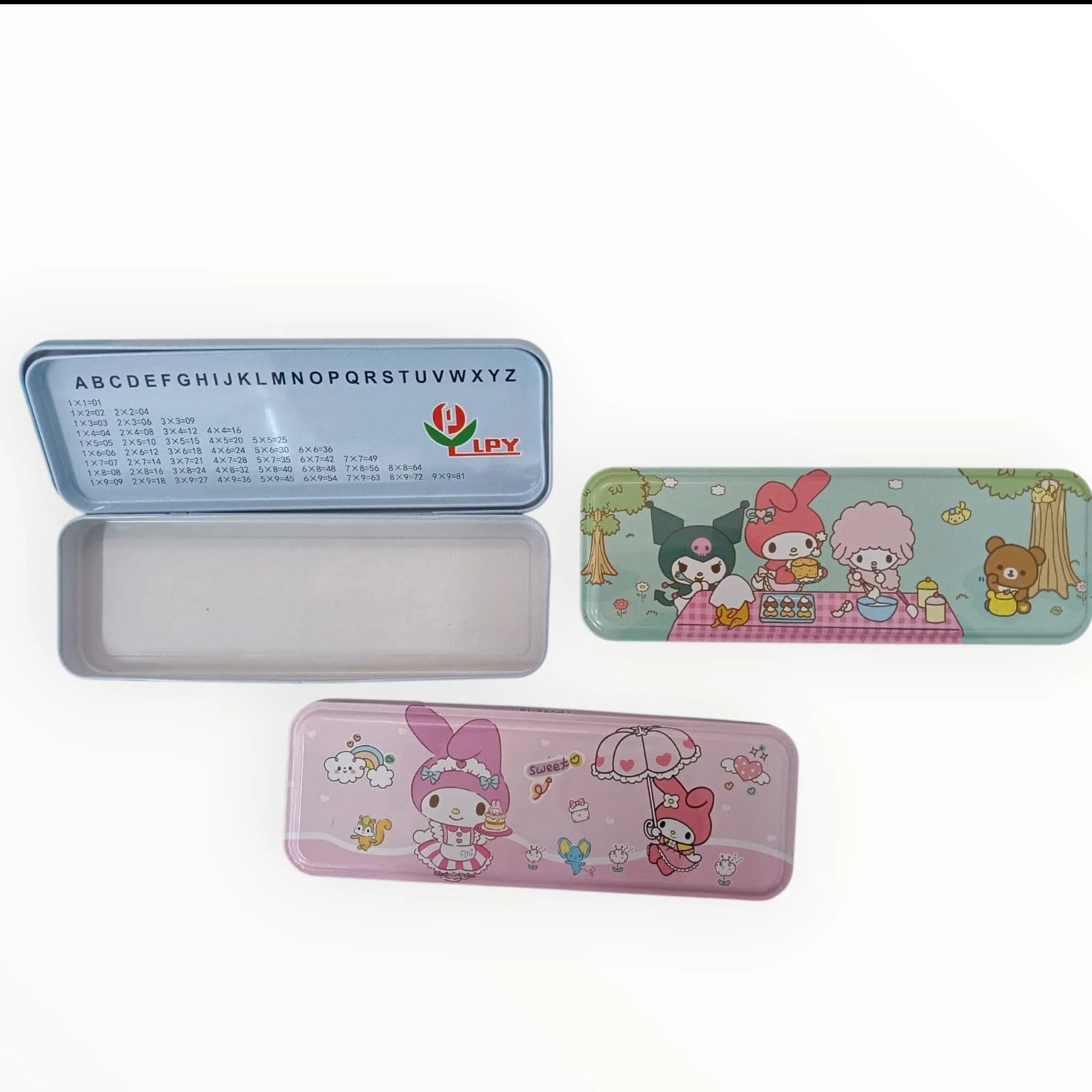 55-19 Metal Pencil Box Double Compartment for Kids