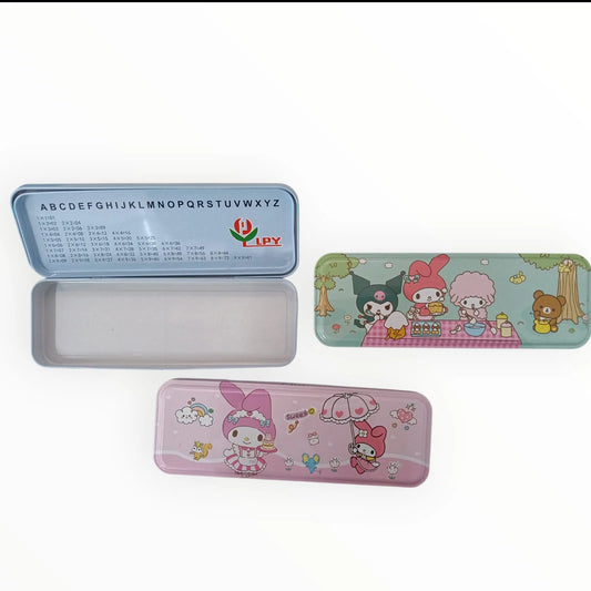 55-19 Metal Pencil Box Double Compartment for Kids