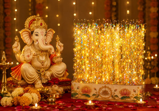 21115 8-Mode Curtain String Lights with LEDs  Fairy Lights for Indoor & Outdoor, Perfect for Diwali, Christmas, Weddings,