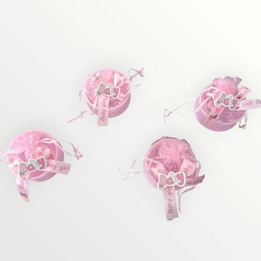 20048 Round Shapes Baby Shower Candy Bags Candy Wedding Favors Bags Pink Colour