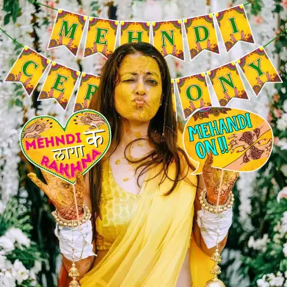 8038 Mehndi Ceremony Paper Banner