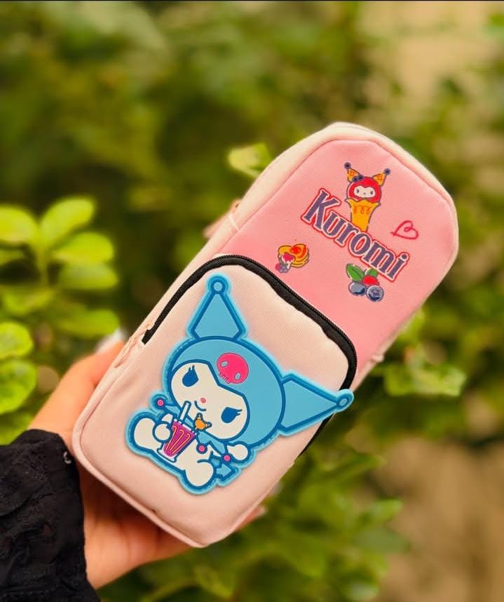 188961 Kuromi Cartoon Art Canvas Pencil Box {Random Color}