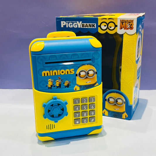 20194 Piggy Savings Bank with Electronic Lock Piggy Bank ATM with Password, Cartoon Piggy Bank for Kids