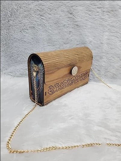 20031 Handcrafted wooden purse for women