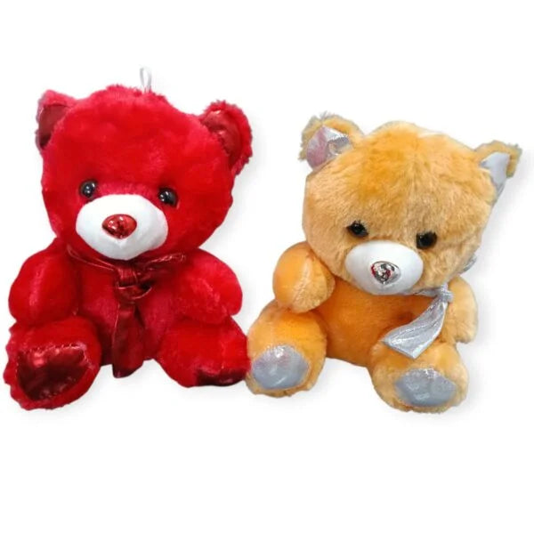 2073 Teddy Bear Fully Stuffed Soft Teddy Bear Plush Toy for Kids {21cm} Multicolor