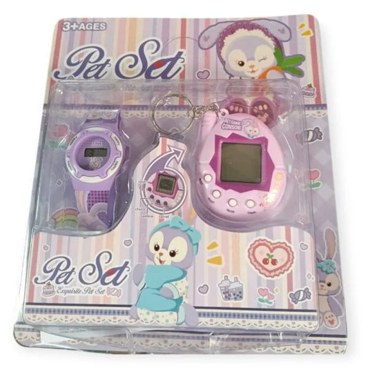 20094 Digital Watch and Keychain For Boys & Girls for Kids (Random Design)