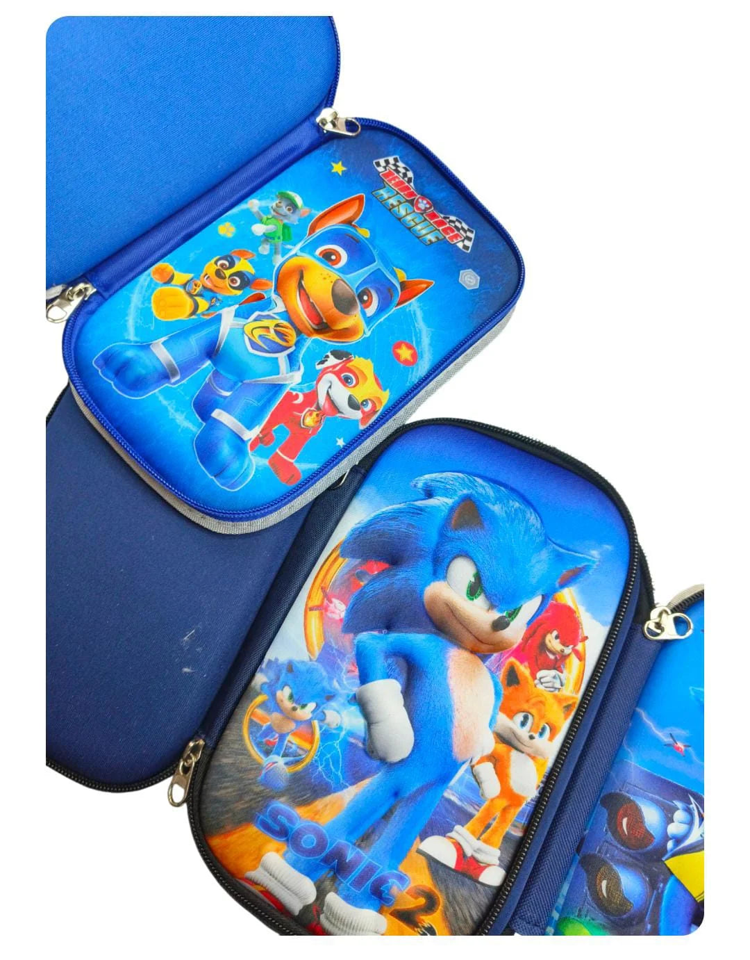 10251 Sonic pencil case stationery 3D pouch ,Size 20 Cm × 12 Cm