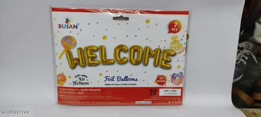 4164 Welcome Foil Ballons
