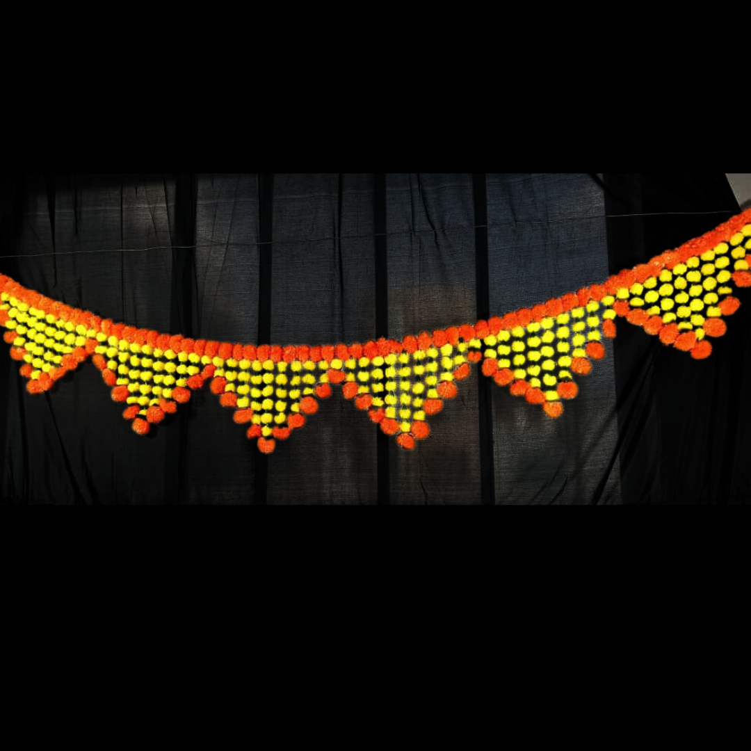 11156 Bandhanwar for Entrance Torans for Main Door Wall Hanging Bandarwal for Festive Home Decoration {10 Feet}