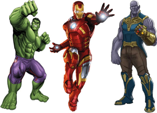 ZY-5515  (5 PCS) Superhero Action Figure Toy Set with Shield & Gun