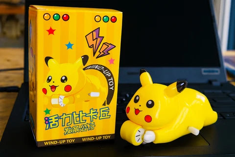 7702 Premium Pikachu Crawling Toy Action Figure| Funny Desk Decoration Showpiece (Yellow)