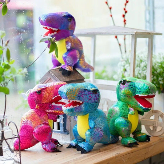 10563 Super Soft Purple Foiled Dinosaur Soft Toy for kids