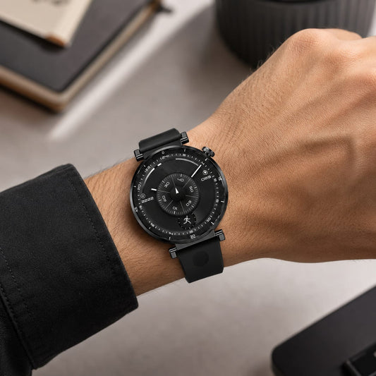 21047  GTS 6 Stylish Smart Watch with Soft Silicone Strap – Elegant Round Dial