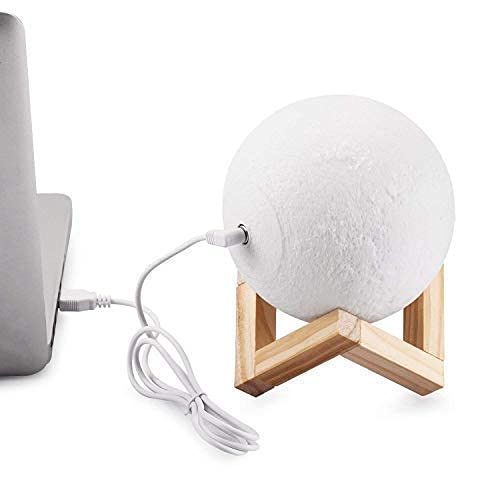 11201 3D Moon Night Lamp for Home Decorative Fancy Night Lamps for Bedroom Lights for Adults and Kids Home Room Beautiful Indoor Lighting