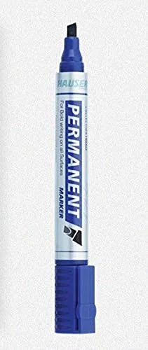 20152 (Pack Of 10) Hauser Permanent Marker Pen, Blue Colour