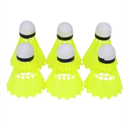 11335 {Pack of 6} 350 Nylon Shuttlecock | Stable Flight & Fast Recovery | Durable Badminton Shuttlecock