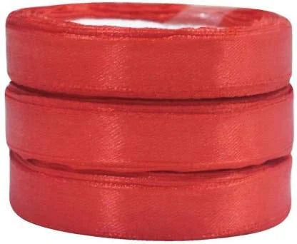 10017 ( 10 pcs ) 1/2 inch Red Satten Ribbon
