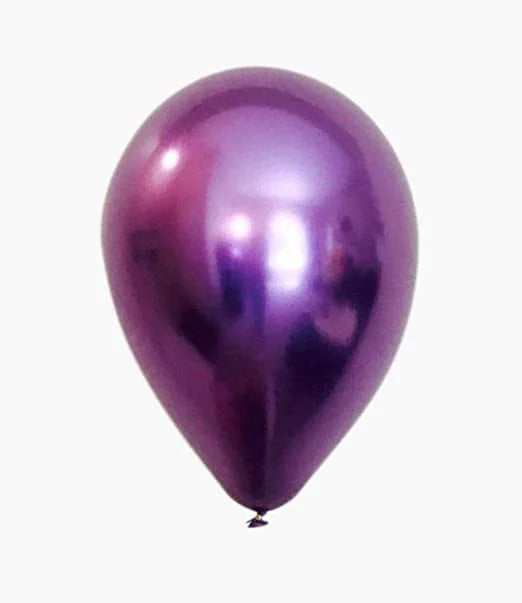 2004 (50 pcs) Purple Chrome Balloons