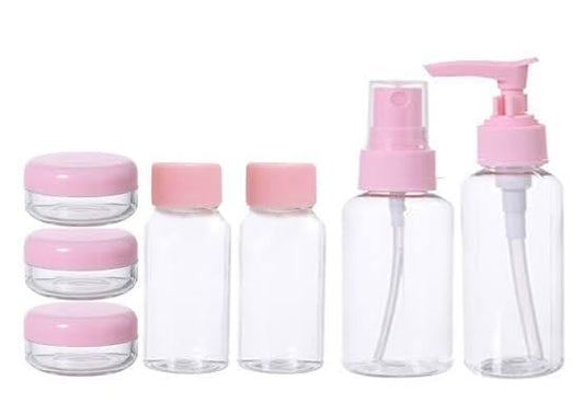 134 Girls Travel Organizer/Girls Travel Smart Bottle Set Plastic Cosmetic Toiletries Liquid Contain/Travelers Storage Boxers Leak Proof Portable Travel Accessories