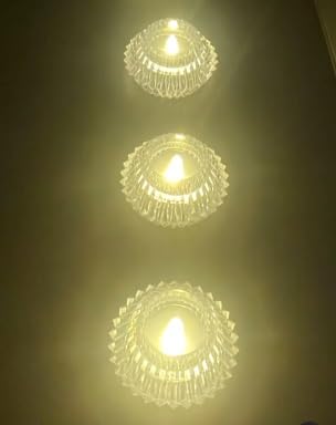 10837 Smokeless & Flameless LED Tealight Acrylic Decorative Tea Light Candles for Diwali, Home Décor, Gifting, Birthday, Christmas, Festival Decoration