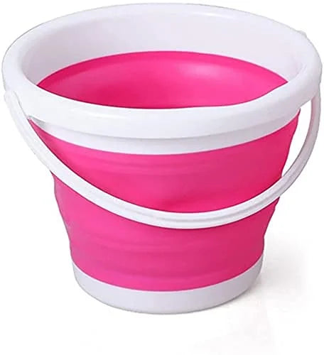 7037 Silicone Folding Bucket Size 8 inches *10 inches * Capacity 5 liters