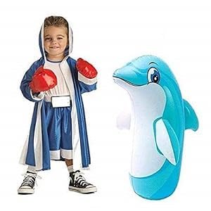 44670  Bop Bag Hit me Dolphin Toys for Kids Punching Bag for Kids hit me Toys size-97*61cm