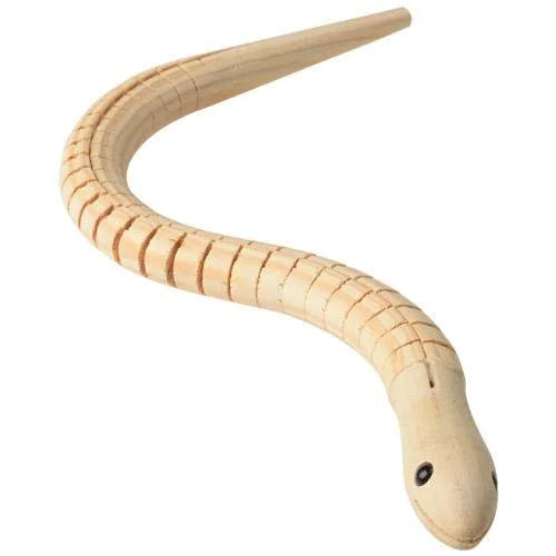 10809 Wooden Stretchable Snake | Handcrafted Flexible Snake Toy | Fun & Interactive Educational Toy for Kids