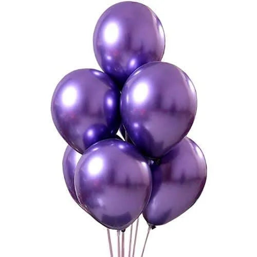 2004 (50 pcs) Purple Chrome Balloons