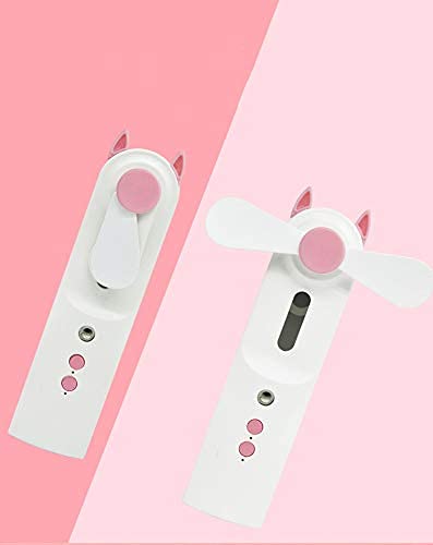 F-02 Portable 2 IN 1 Water Spray Mist Fan Electric Usb Rechargeable Handheld Mini Fan Cooling Air Conditioner Humidifier For Outdoor