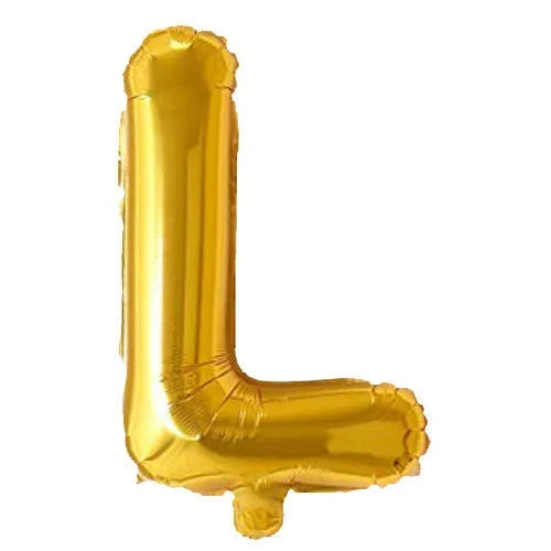 9020 (10 pcs) L Gold Letter Foil Balloon