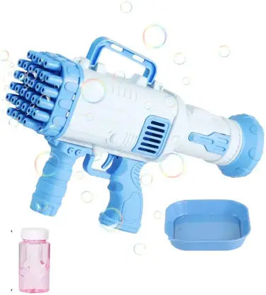 20124 45 Holes Big Bubbles Gatling Machine, Battery Operated Electric Gun Toy Toy Bubble Maker