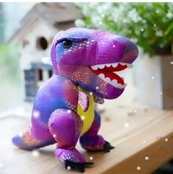 10563 Super Soft Purple Foiled Dinosaur Soft Toy for kids