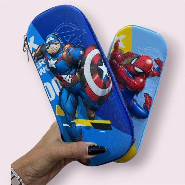 11343 Avenger Pencil Pouch | School Pencil Case for Kids | Pen-Pencil Box for Kids | Compass Box | School Stationery Supplies |