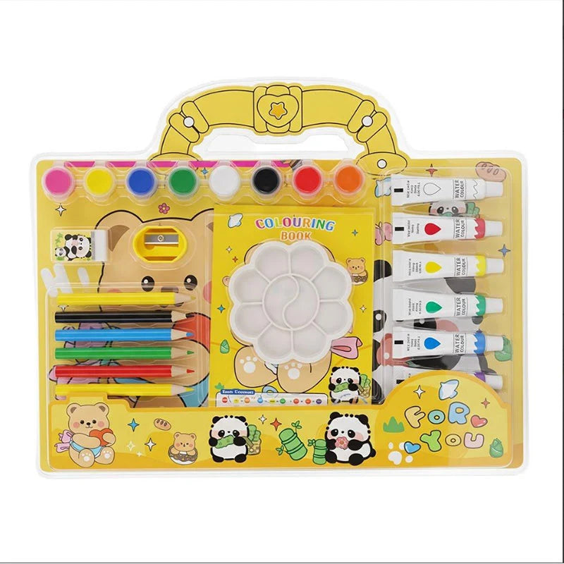 GBT-51296 Cute Cartoon Portable Painting Suitcase Set