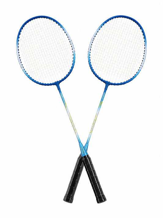 IZ-935 2 pcs Badminton Racquet with Full Racket Cover, Strung Shuttle Bat for Practice Multicolor Strung Badminton Racquet