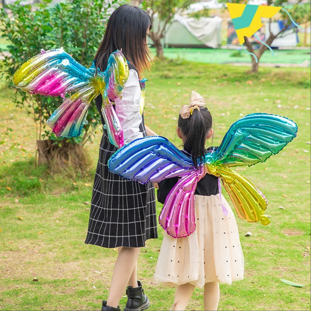 20190 Fairy Princess Wearable Butterfly Wings Foil Party Decoration Balloon for Children