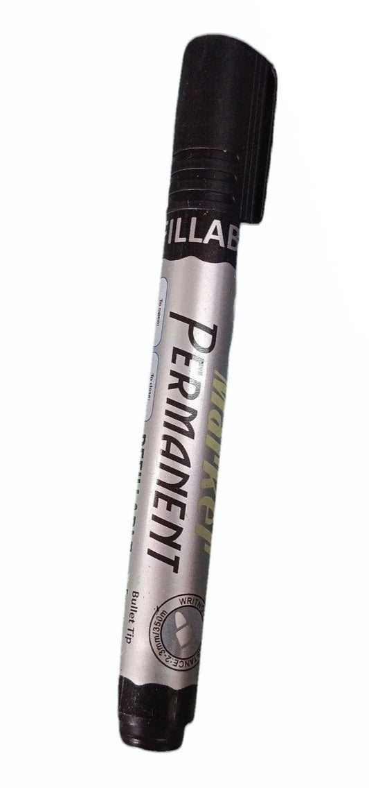 20151 (Pack Of 10) Hauser Permanent Marker Pen, Black Colour