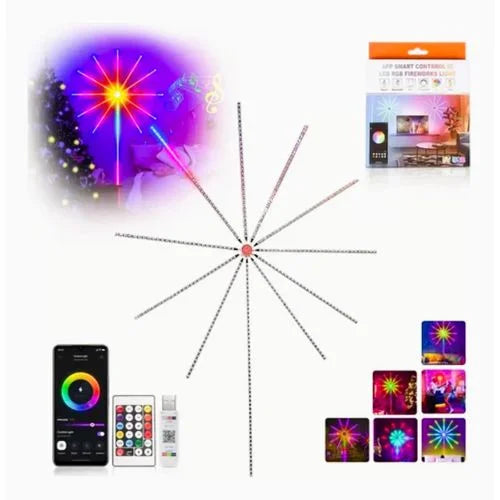 NC-A012 Glowserie Smart Firework Lights with Remote App Control Light Strip