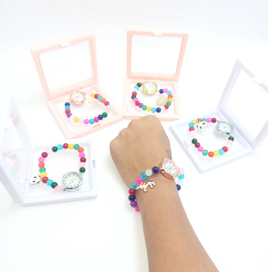 3039 Women Multicoloured Beads Watch