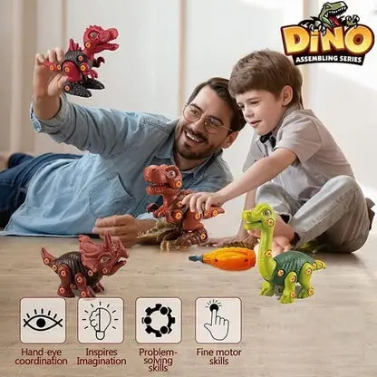 11328 Dinosaurs with Screwdrivers, Dino Kids Building Learning Toy for Kids