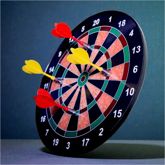 20696 Magnetic Dart Board Game for Kids – 28.5 Cm Indoor & Outdoor Fun with 4 Soft Darts